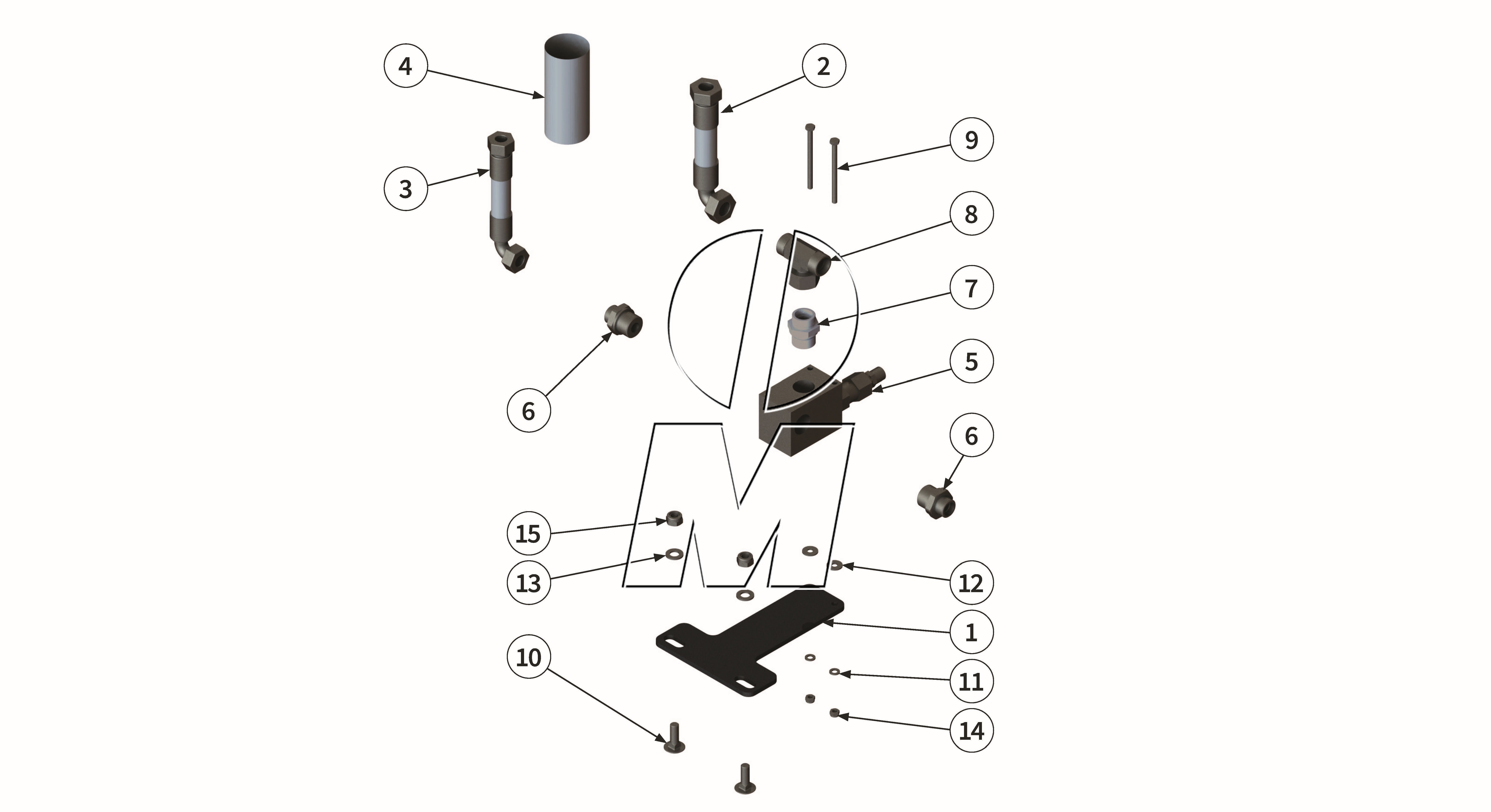 Zeichnung 15: Hydraulikbaugruppe (P_C_ET_24_WEL_FR-HY)