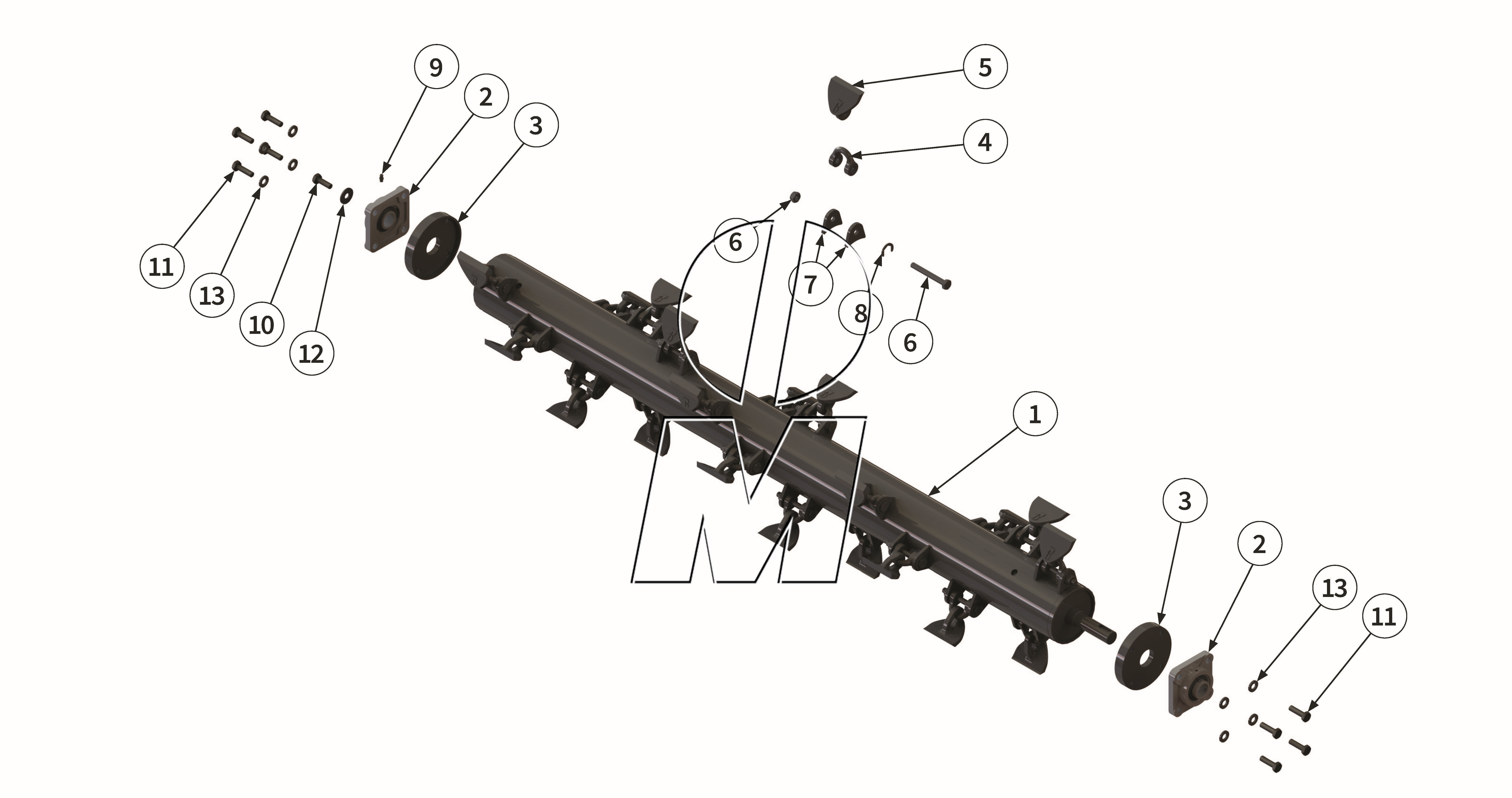Zeichnung 16: Schäkelrotor (P_C_ET_24_WEL_FR-HY)