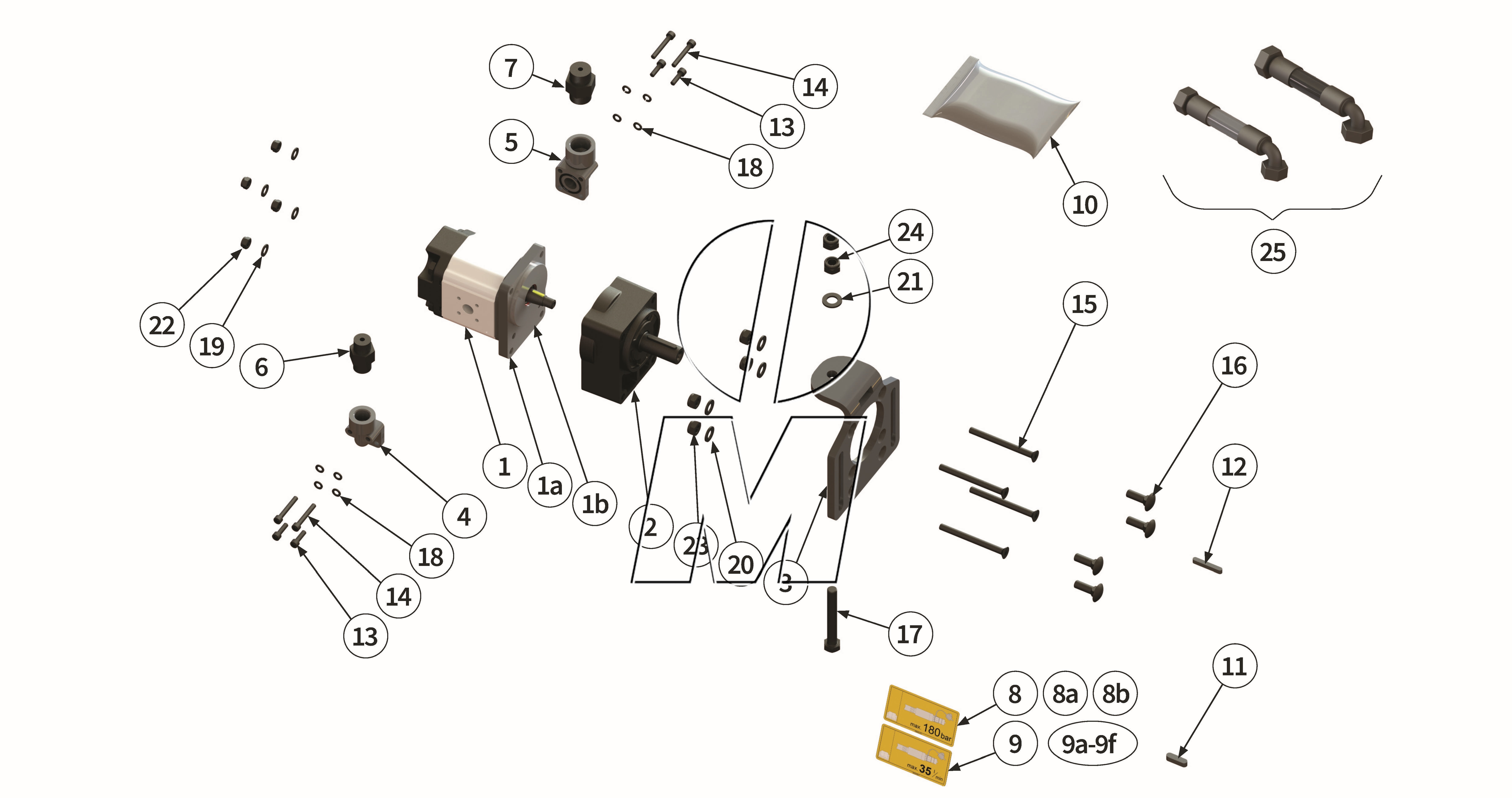 Zeichnung 11: Hydro - Antrieb (P_C_ET_24_WEL_FR-HY)